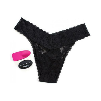 Ohmibod Club Vibe 3.OH Vibrating Panty: The Ultimate Rechargeable Remote Control Pleasure Experience for Women - Black Lace Thong, One Size Fits Most
