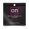 On Natural Arousal Oil Foil Pack - Adult Naughty Store