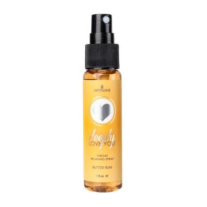 Introducing the Deeply Love You Throat Spray Butter Rum 1oz: The Ultimate Oral Pleasure Enhancer for Deeper Intimacy!