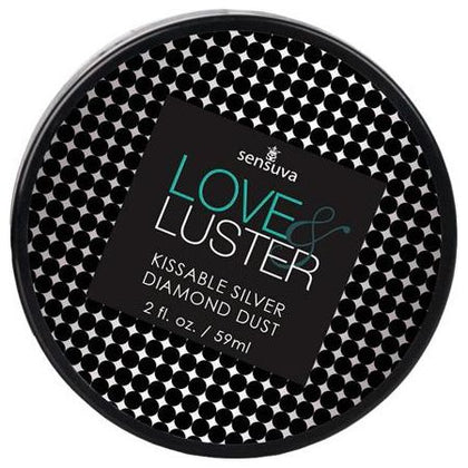 Sensuva Love & Luster Kissable Diamond Dust Shimmering Body Powder - Seductive Pleasure Enhancer for All Skin Tones - 2oz Jar