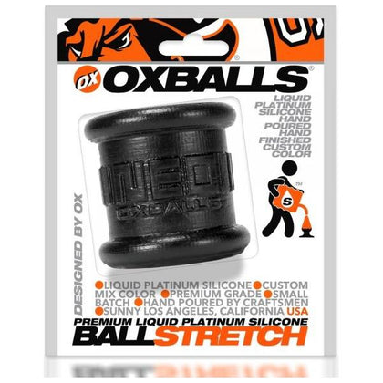 Neo Tall Ballstretcher Black - Premium Silicone Oxballs Toy for Men's Pleasure