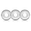 Ox Balls Ringer Cockring 3 Pack Clear - Enhancing Pleasure and Size for Men - Model RCR-3-CLR