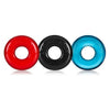 Oxballs Ringer 3 Pack Multi-Colored Cock Rings for Enhanced Pleasure and Performance - Adult Naughty Store