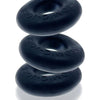 Oxballs Ringer 3 Pack Night Black Silicone Cock Rings - Enhancing Pleasure for Men's Intimate Play (Model: R3PNB-2022)