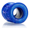 Oxballs Morph Sleek Geometric Pattern Ballstretcher - Model MSB-001 - Unisex - Enhance Pleasure - Blue