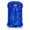 Oxballs Morph Sleek Geometric Pattern Ballstretcher - Model MSB-001 - Unisex - Enhance Pleasure - Blue