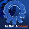 Oxballs Cock Lug Lugged Cock Ring Marine Blue - Model CL-001 - Unisex Pleasure Toy for Enhanced Bulge and Sensations - Adult Naughty Store