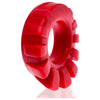 Oxballs Cock Lug Lugged Cock Ring Red - Model CL-001 - Enhance Pleasure and Boost Bulge - For Men - Silicone Sex Toy - Adult Naughty Store