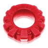 Oxballs Cock Lug Lugged Cock Ring Red - Model CL-001 - Enhance Pleasure and Boost Bulge - For Men - Silicone Sex Toy - Adult Naughty Store