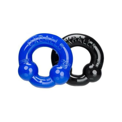 Oxballs Ultraballs Cock Ring 2 Pack Black, Police Blue - Adult Naughty Store