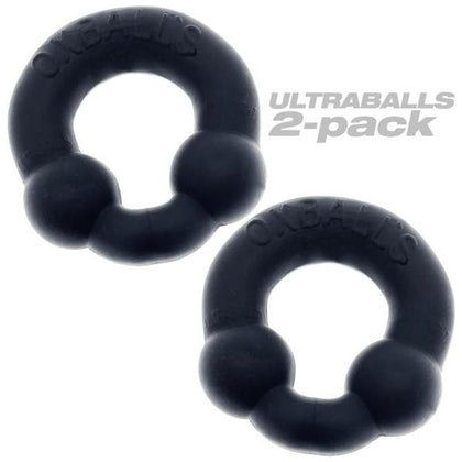 Oxballs Ultraballs Night Edition Silicone Cock Ring 2 Pack - Enhance Pleasure with Style and Comfort