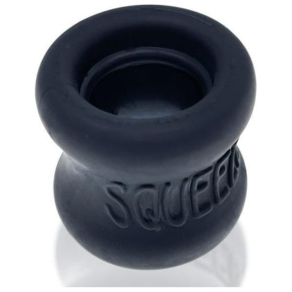 Oxballs Squeeze Ball Stretcher Night - The Ultimate FlexTPR Hourglass Shaped Ball Stretcher for Men's Intense Pleasure - Model SN2022 - Black