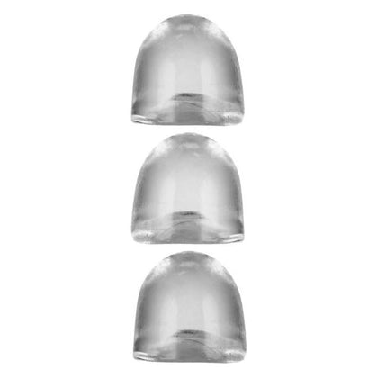 Oxballs Adjust Fit Inserts 3 Pack Clear - Customizable Cock Sheath Enhancer for Men - Model 2023