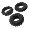 Oxballs Bonemaker 3-Pack FlexTPR Cock Rings - Model BMB-3X - Unisex Pleasure Enhancers - Black - Adult Naughty Store