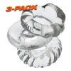 Oxballs Bonemaker 3pk Clear Cock Ring Set - Ultimate Pleasure for Men - Model 2022