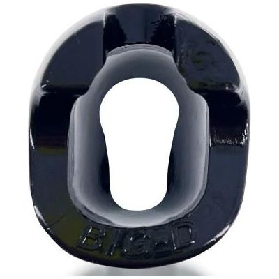 Oxballs Big-D Black FlexTPR Cock Ring - Model BD2022 - Men's Oval Ergonomic Pleasure Enhancer
