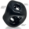 Oxballs Tri-Sport XL Black Rubber Cock and Ball Sling - Model TSXL-001 - For Men - Enhances Pleasure and Provides Support - Adult Naughty Store