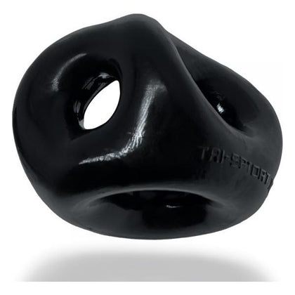 Oxballs Tri-Sport XL Black Rubber Cock and Ball Sling - Model TSXL-001 - For Men - Enhances Pleasure and Provides Support