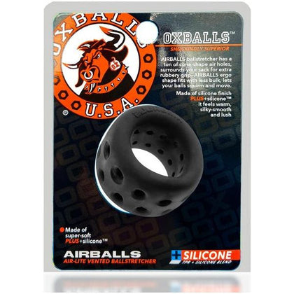 OxBalls Airballs Ballstretcher Black Ice - Premium Male Genital Enhancement Device for Intensified Pleasure - Model AB-2023