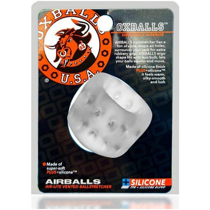 Oxballs Airballs Ballstretcher Clear Ice - Premium Male Genital Enhancer for Sensational Pleasure