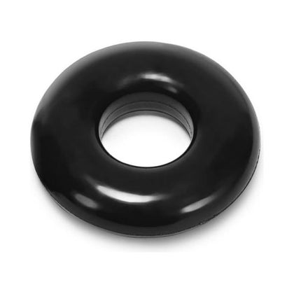 Blue Oxballs Do-Nut 2 Large Cock Ring Night - Premium FlexTPR Stacking Ball Ring for Men - Extended Pleasure and Sensational Stretching - Midnight Black