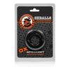 Oxballs Sprocket Cock Ring Black - The Ultimate Elastic Pleasure Enhancer for Men