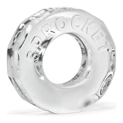 Oxballs Sprocket Cock Ring Clear - Ultimate Pleasure Enhancer for Men - Adult Naughty Store