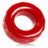 Oxballs Atomic Jock Sprocket Cockring TPR Red - Powerful Pleasure Enhancer for Men - Adult Naughty Store