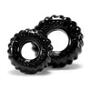 Oxballs Truckt 2 Piece Cock Ring Set Black - Adult Naughty Store