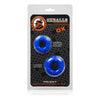 Truckt 2 Piece Cock Ring Set - Model TRK-2001 - Male - Enhances Pleasure - Police Blue - Adult Naughty Store