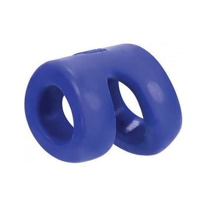 Oxballs Hunky Junk Connect Cock Ball Tugger Blue - A Versatile Pleasure Enhancer for Men