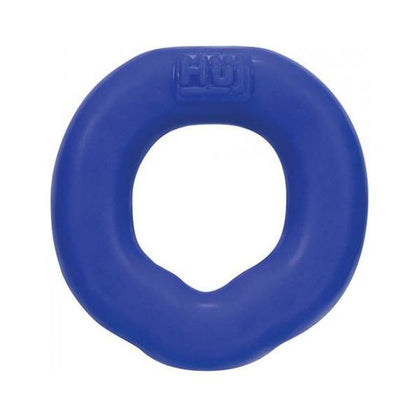 Oxballs Hunkyjunk Fit Ergo C-Ring Cobalt Blue - Premium Silicone Cock and Ball Ring for Ultimate Pleasure