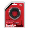 Oxballs Hunkyjunk Fit Ergo C-Ring Tar Black Cock Ring - The Ultimate Male Pleasure Enhancer - Adult Naughty Store