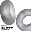 Oxballs Stiffy 2-Pack C-Rings Clear Ice - Premium Silicone Cock Rings for Hunky Big Play - Model S2P-001 - Unisex Pleasure Enhancers - Transparent - Adult Naughty Store