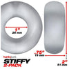 Oxballs Stiffy 2-Pack C-Rings Clear Ice - Premium Silicone Cock Rings for Hunky Big Play - Model S2P-001 - Unisex Pleasure Enhancers - Transparent - Adult Naughty Store