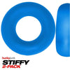 Oxballs Stiffy 2-Pack C-Rings Teal Ice Pool Blue - Premium Silicone Cock Rings for Intense Pleasure (Model: HJ-SCRTI-2) - Adult Naughty Store