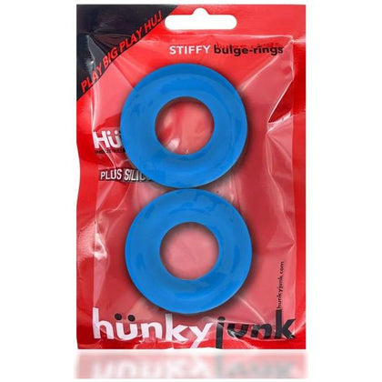 Oxballs Stiffy 2-Pack C-Rings Teal Ice Pool Blue - Premium Silicone Cock Rings for Intense Pleasure (Model: HJ-SCRTI-2) - Adult Naughty Store