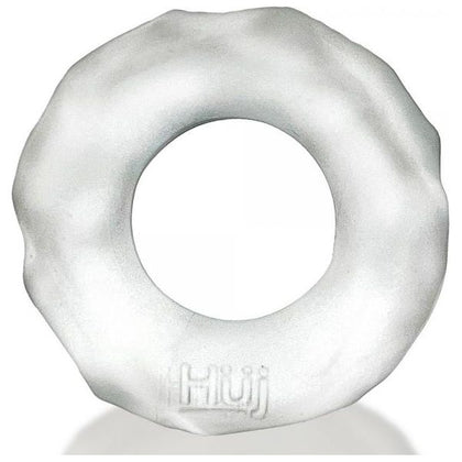Hunkyjunk Fractal Cock Ring Clear Ice - The Ultimate Pleasure Enhancer for Men