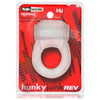 Oxballs Hunky Junk Revring Clear Ice Vibrating Cock Ring - Model HJ-2023 - Unisex Pleasure Toy for Intense Stimulation