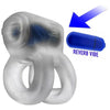Oxballs Hunky Junk Revhammer Clear Ice Vibrating Cock Ring - Model RHCIC001 - Men's Pleasure Toy - Vibrating Shaft and Cock Ring - Clear Ice Color