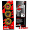 Oxballs Super HUJ 3-Pack Bronze Cock Rings - Enhance Your Pleasure with Firm Fit and Sensational Stimulation - Adult Naughty Store