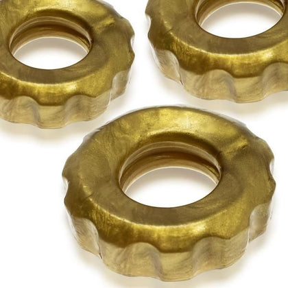 Oxballs Super HUJ 3-Pack Bronze Cock Rings - Enhance Your Pleasure with Firm Fit and Sensational Stimulation - Adult Naughty Store