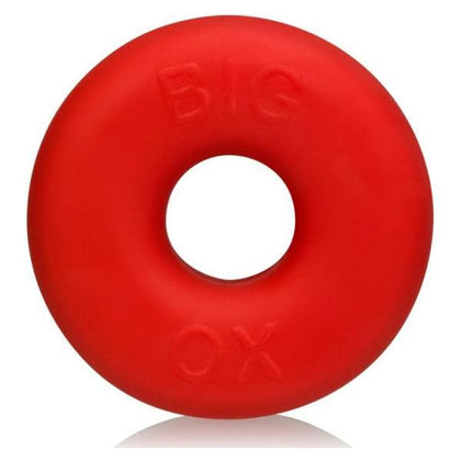 Oxballs Big Ox Cockring - Silicone TPR Blend Red Ice - Enhance Your Pleasure and Confidence