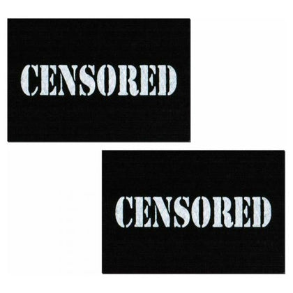 Pastease Black Censor Bars - Handmade in the USA - Medical Grade - Waterproof - Latex Free - Skin Safe Adhesive - O-S - Adult Naughty Store