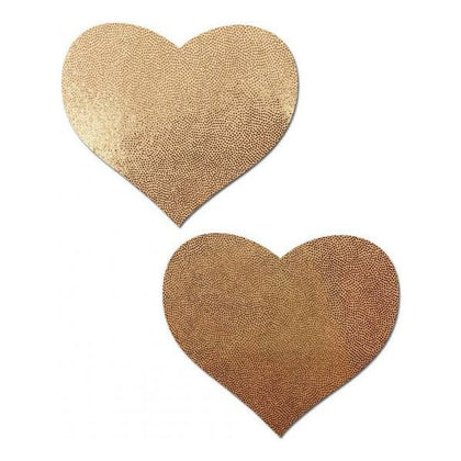 Pastease Love Liquid Rose Gold Heart Nipple Pasties - Feminine Intimates, Model RGN-001, Women's Nipple Covers for Sensual Pleasure - 3