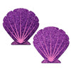 Tease Mermaid Glitter Purple & Pink Seashell Nipple Pasties - Model X1 - Women's Pleasure - Seductive and Sensual