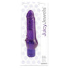 Juicy Jewels Orchid Ecstasy Purple Realistic Vibrating Dildo - Model JJ-RE-001 - Female - Clitoral and Vaginal Pleasure - Deep Purple - Adult Naughty Store