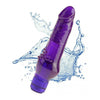 Juicy Jewels Orchid Ecstasy Purple Realistic Vibrating Dildo - Model JJ-RE-001 - Female - Clitoral and Vaginal Pleasure - Deep Purple - Adult Naughty Store