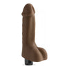 Real Pleasure Lifelike Toyz No.2 Vibrating Dildo - Brown - Adult Naughty Store