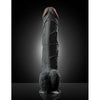 Introducing the Sensa Pleasure No. 11 Wallbanger Vibrating Dildo - Black: The Ultimate Realistic Experience for Unforgettable Pleasure! - Adult Naughty Store